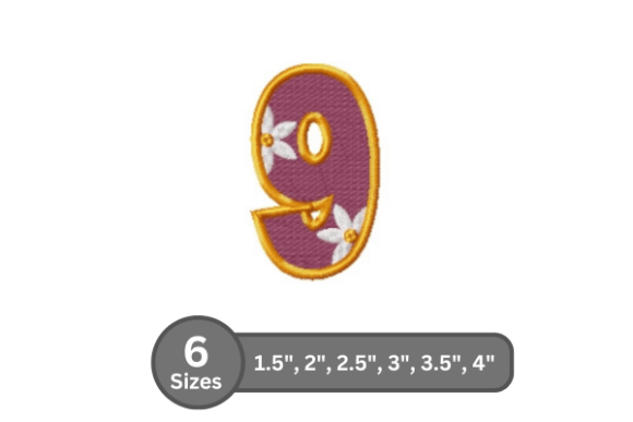 Charming Daisy Joy Number -9 for Personalized Gifts
