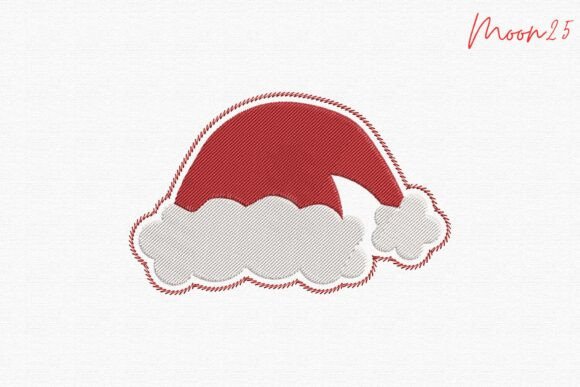 Classic Christmas Santa Hat: A Festive Embroidery Delight