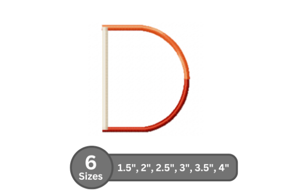 Color Bar Alphabet -D: A Bold and Modern Monogram