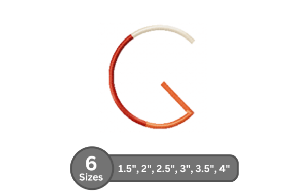Color Bar Alphabet -G: A Fresh Take on Monogramming