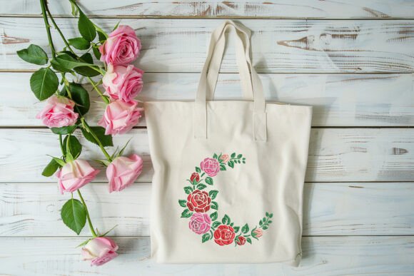 Elegant Crescent of Colorful Roses Review