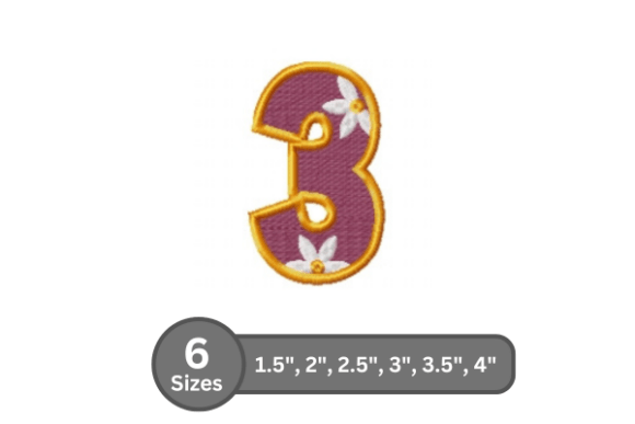 Elegant Daisy Joy Number -3 for Business Embroidery