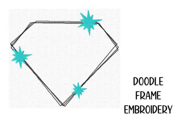 Elegant Diamond Doodle Frame for Business Use