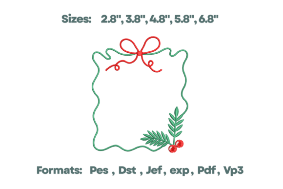 Elegant Holly Sprig Christmas Monogram Design
