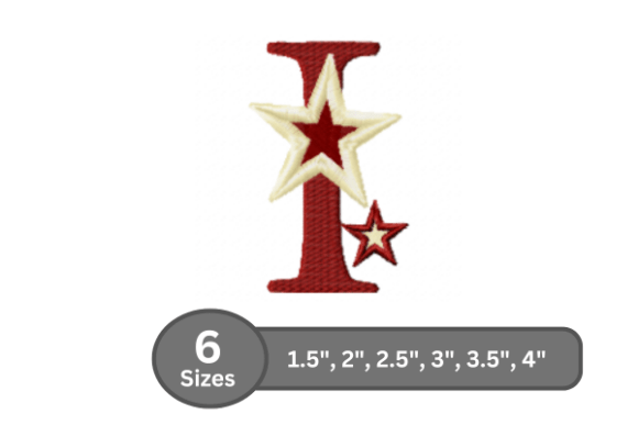 Star Pop Alphabet - I: A Stylish Embroidery Choice
