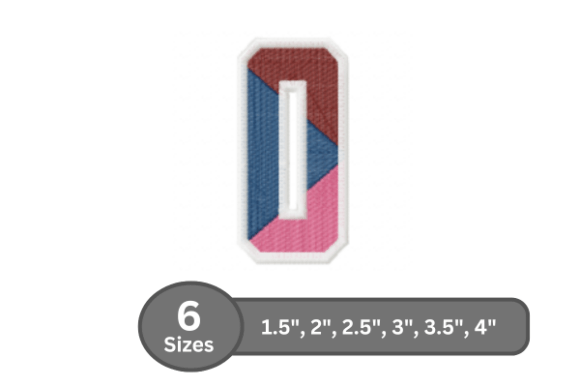 Street Varsity Alphabet - O for Custom Embroidery