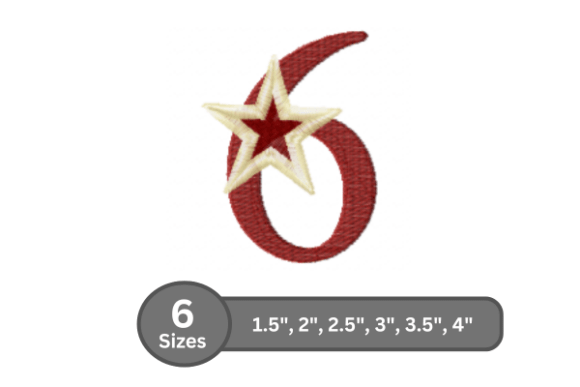 Stylish Star Pop Number -6 for Premium Sweatshirts