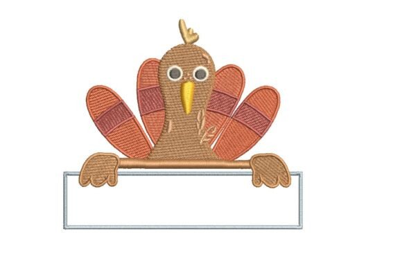 Thanksgiving Turkey Frame: A Charming Embroidery Design